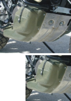 CARBON/KEVLAR Motorschutz 3 teilig mit Staufach
