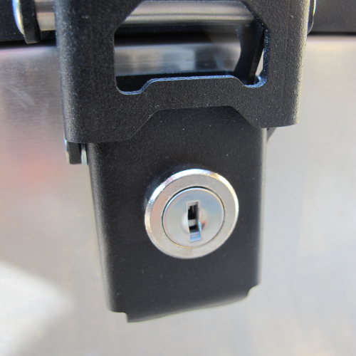 Integral locks for "AQ" ALU Cases.
